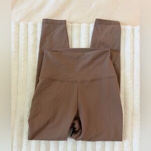 P'tula Taupe High-Waist Ankle Leggings